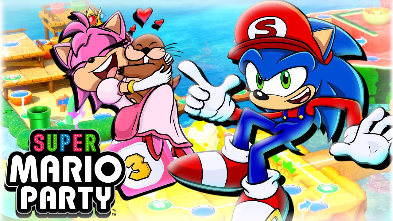 IT'S PARTY TIME!! - Sonic and Amy Squad Play Super Mario Party!!