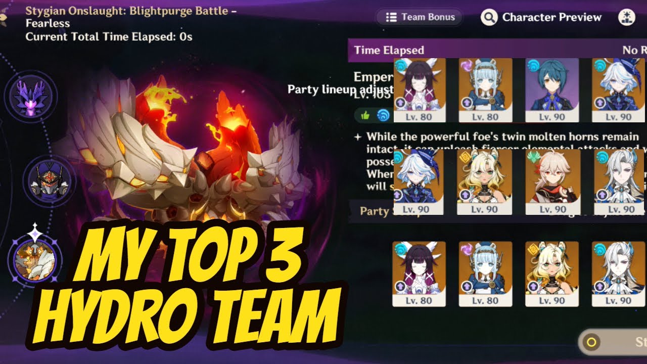 How To Clear Emperor of Iron and Iron, My Top 3 Hydro Team | Genshin Impact on Mobile Gameplay