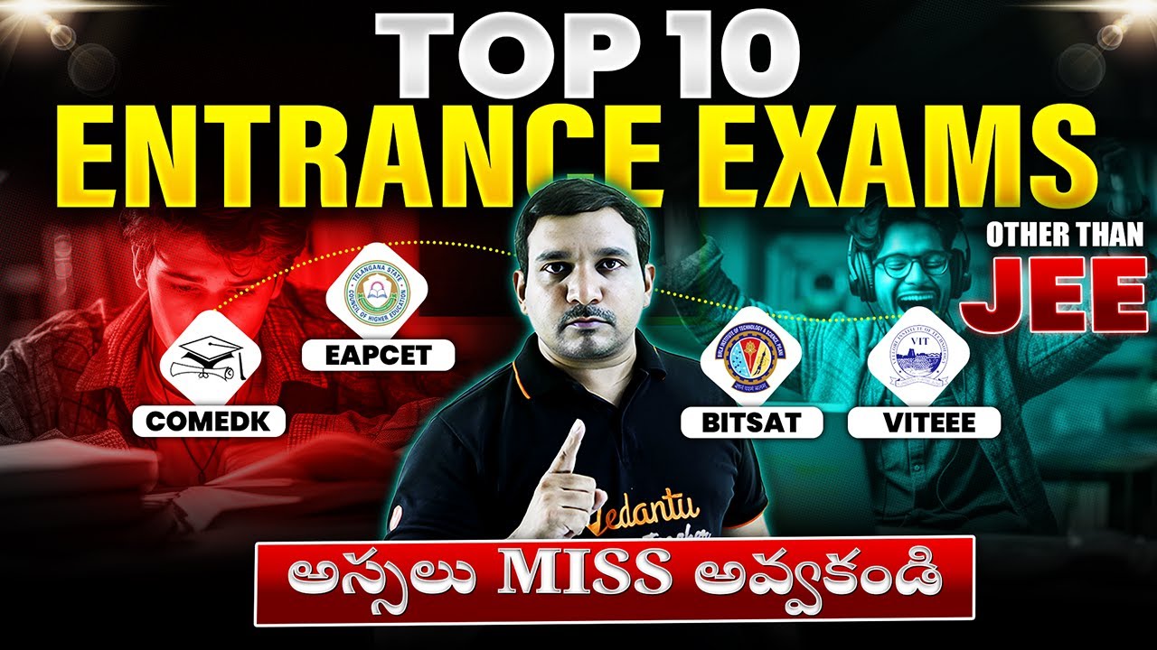 Top 10 Entrance Exams other than JEE | అస్సలు MISS అవ్వకండి | Kiran Sir