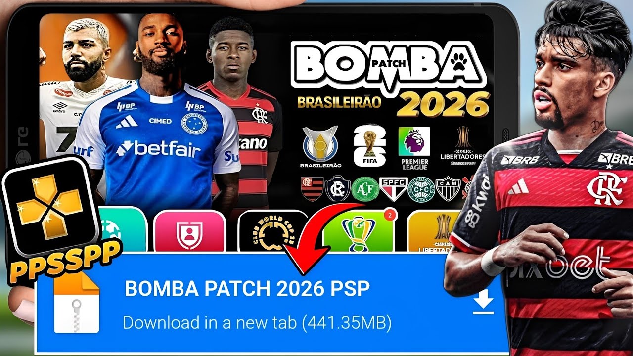 🚨BOMBA PATCH 2026 (PPSSPP) DOWNLOAD MEDIAFIRE LINK DIRETO! ATUALIZADO COMO BAIXAR E INSTALAR✅