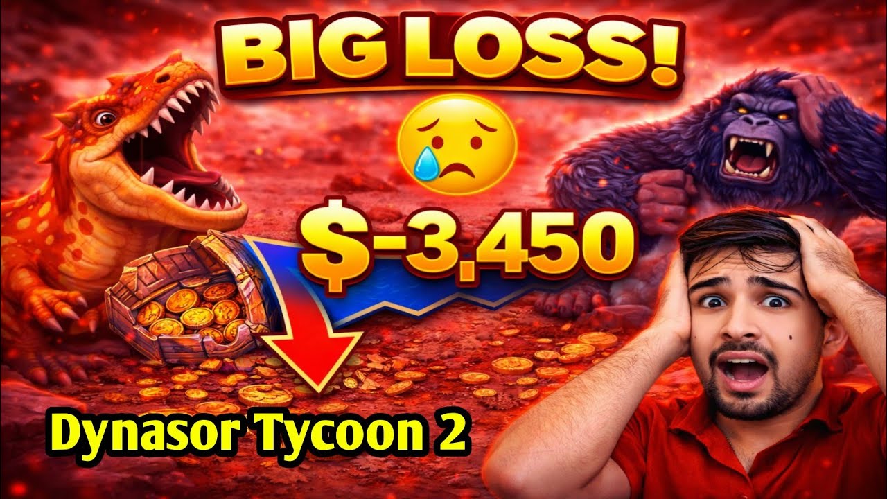Dinosaur Tycoon BIG LOSS 😱 | Sab Kuchh Gaya? (Entertainment Only) #games #entertainment 