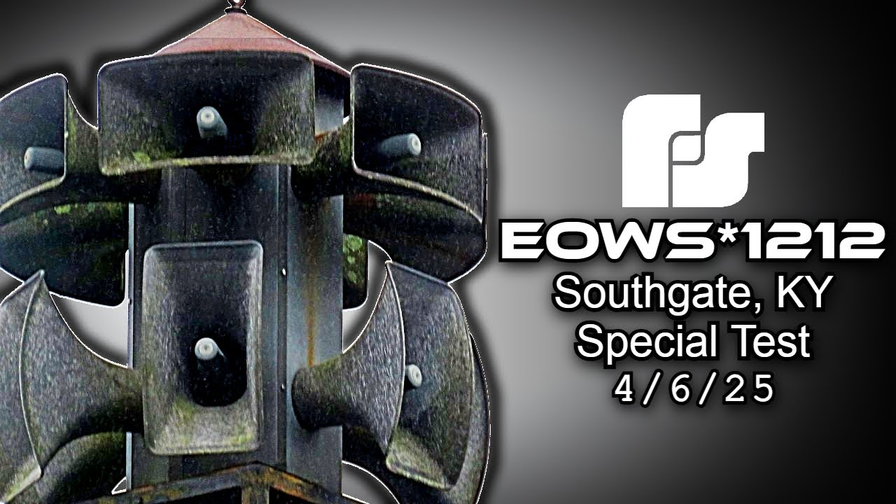 Siratone Prototype EOWS*1212 Special Siren Test - Attack/Wail - Southgate, KY