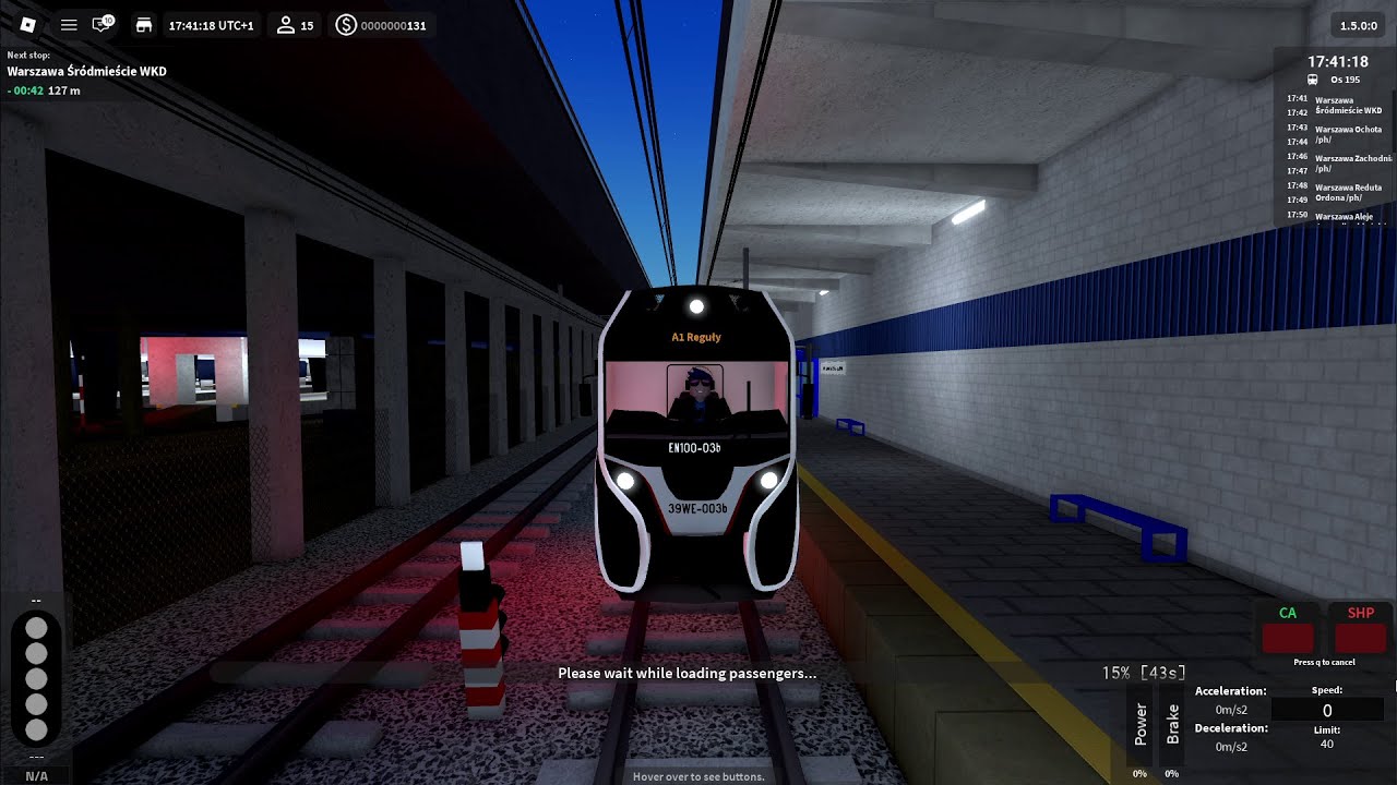 Linia A1 - Newag EN100-03/39WE-003 ( Warsaw Railway ) - Roblox #201