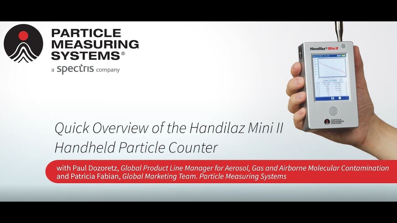 The New Handilaz&reg; Mini II handheld particle counter for versatility and convenience.