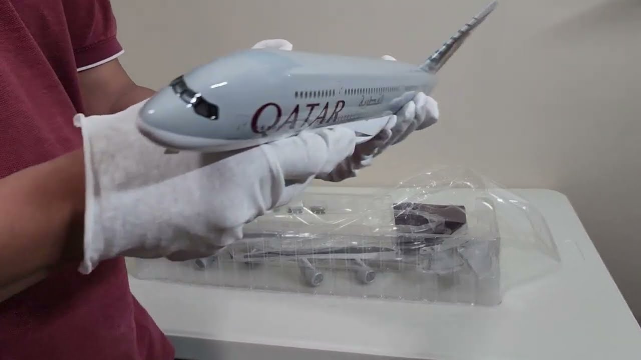 QATAR AIRWAYS AIRBUS A380 UNBOX AND ASSEMBLE 1/160 SCALE
