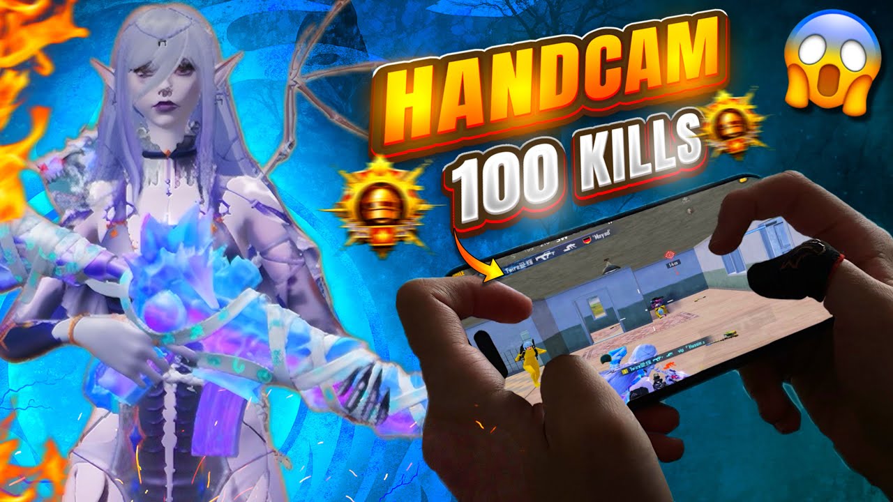 😱100 KILLS? SOLO vs SQUAD with HANDCAM | PUBG Mobile