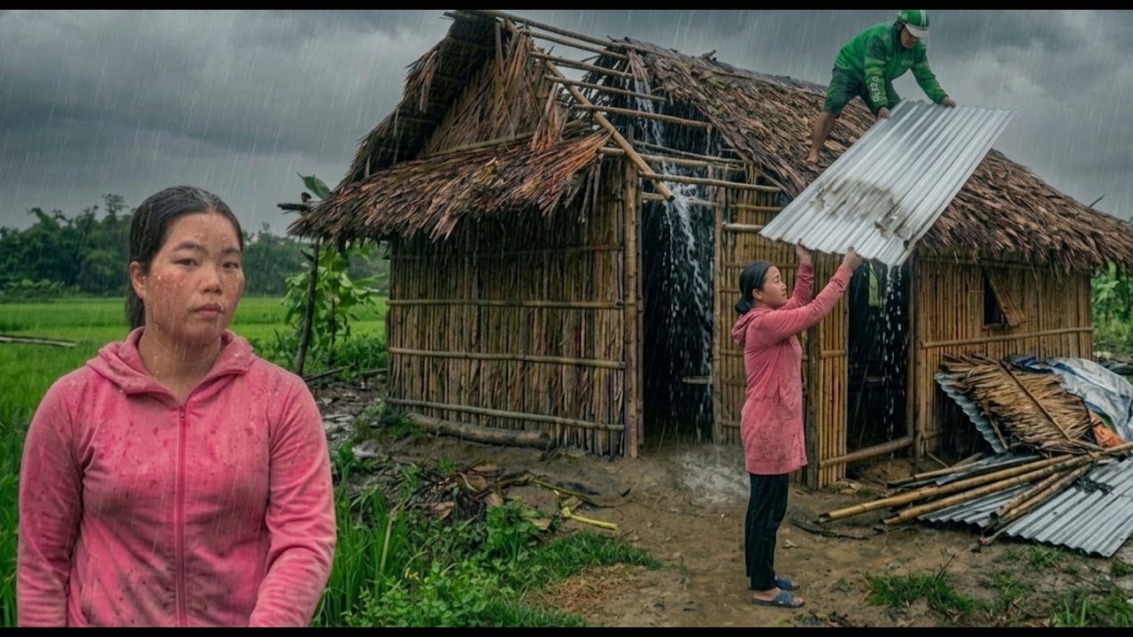 Kind Men Help a Single Mother Fix Her Roof to Weather the Brutal Storm