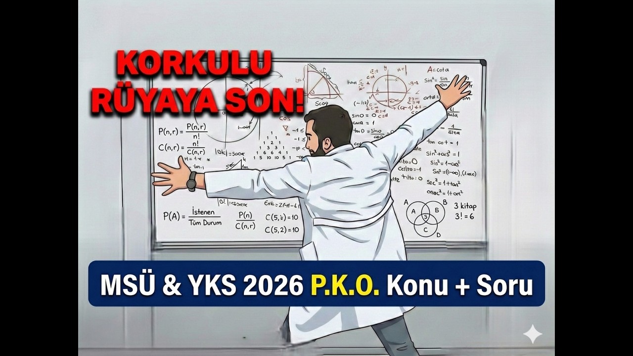 🚫Korkulu Rüyaya SON! Permütasyon Kombinasyon Olasılık (PKO) Tek Video | MSÜ & YKS 2026