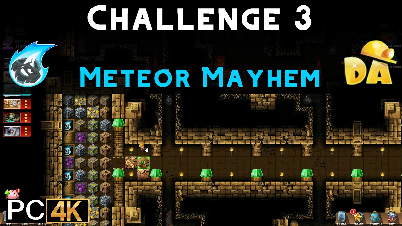 Meteor Mayhem Challenge 3 | Meteor Mayhem #11 (PC) | Diggy's Adventure