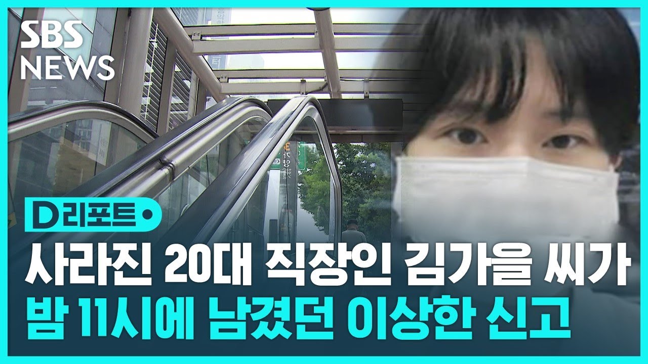 '일주일째 실종' 사라진 20대 직장인 김가을 씨가 한밤중에 남겼던 이상한 119 신고 / SBS / #D리포트