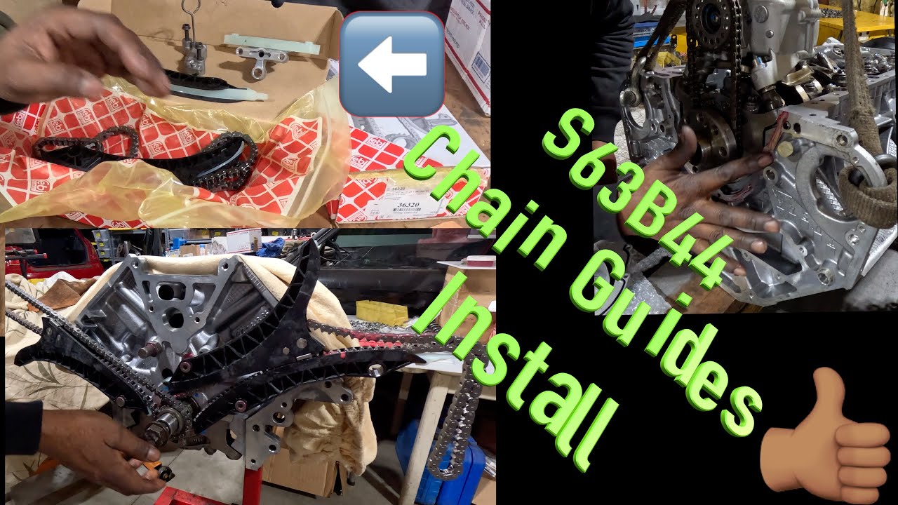 BMW S63B44A P13 Timing Chains Guides:Front Cover & Oil Pan Installation