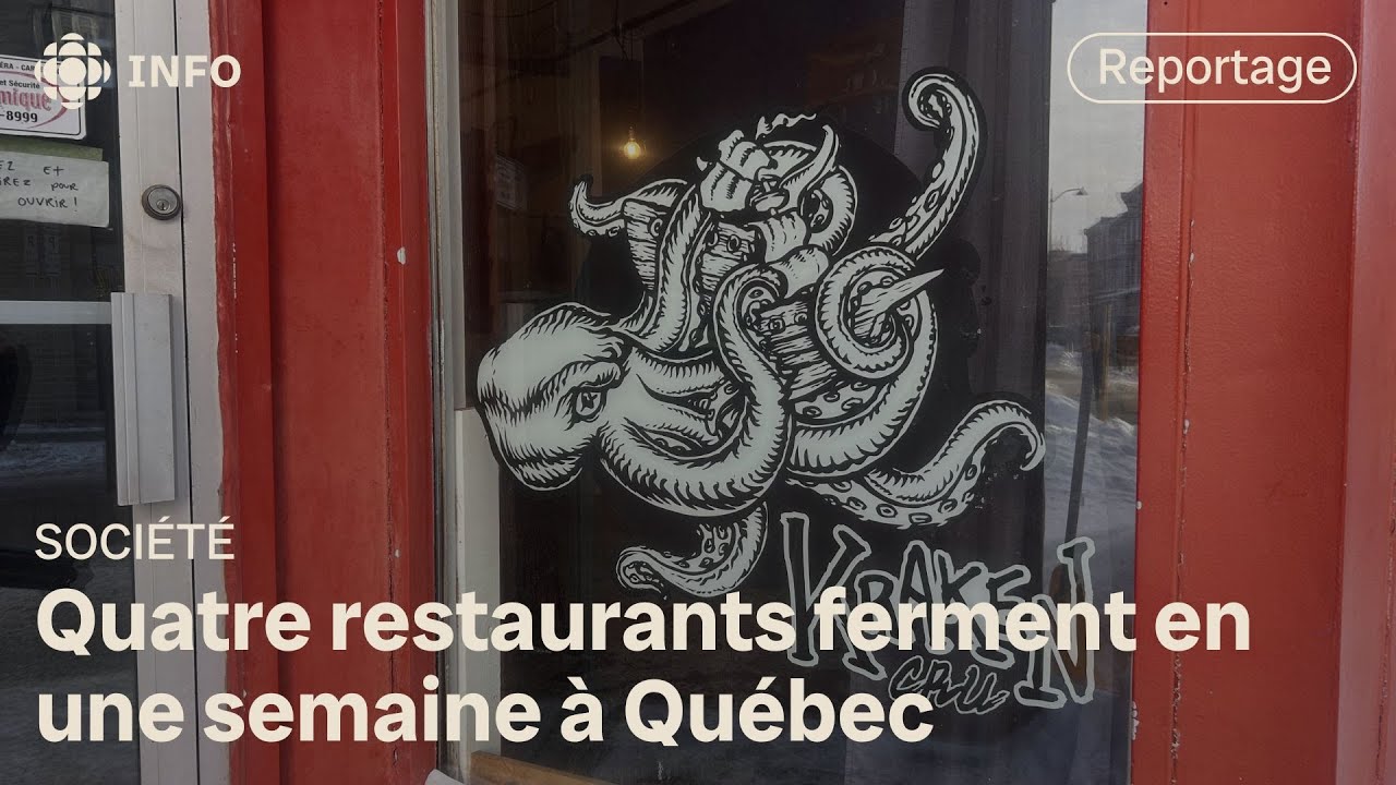 Temps difficiles pour des restaurateurs à Québec qui doivent mettre la clé sous la porte