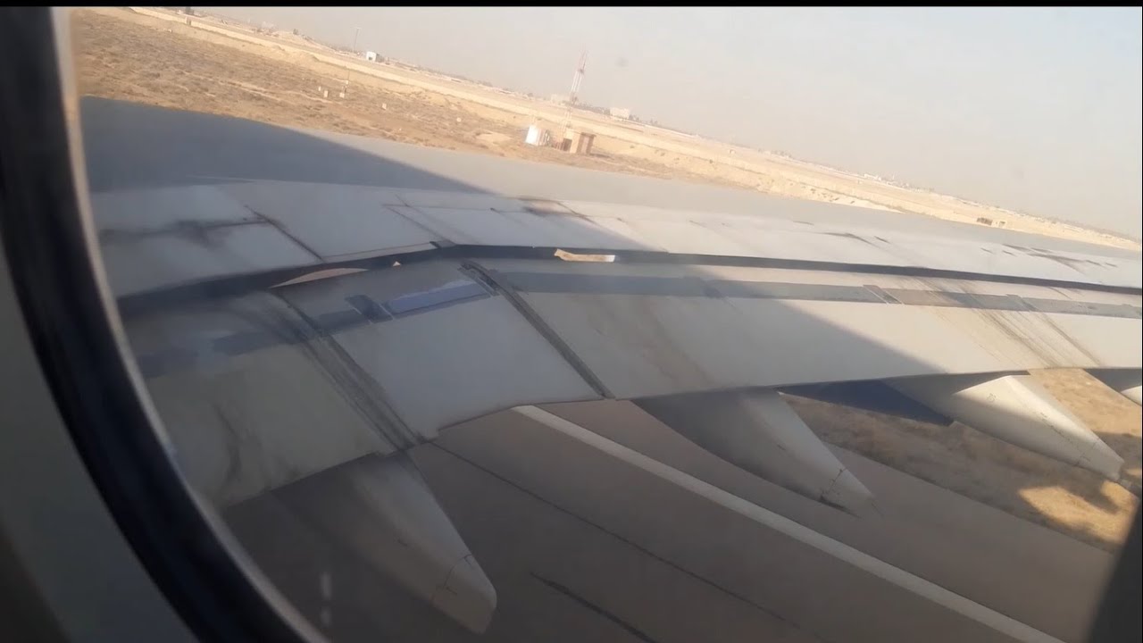 لحظة إقلاع الطائرة من مطار دمشق والهبوط في مطار دبي