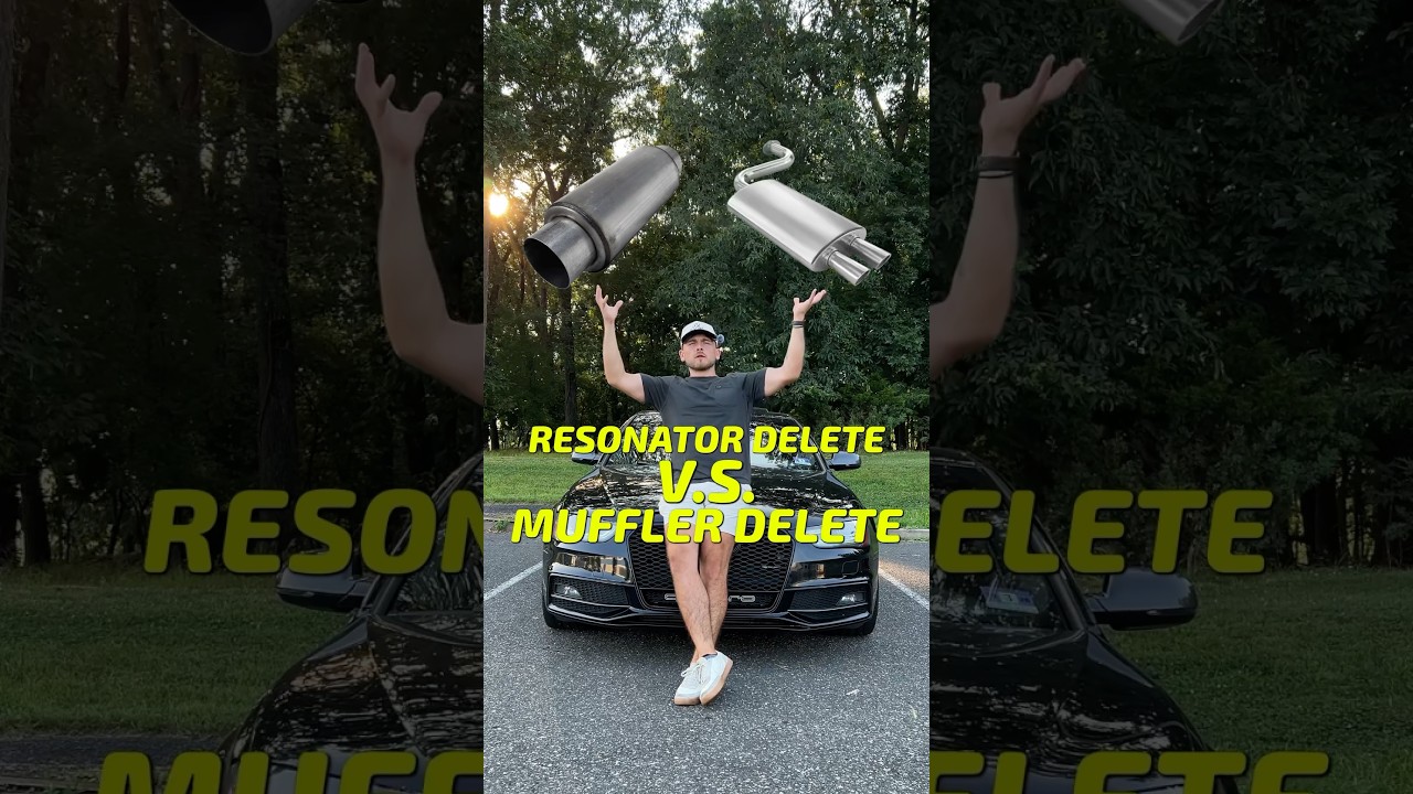 Muffler Delete VS Resonator Delete, which one should you get? B8.5 Audi A4 🏎️💥