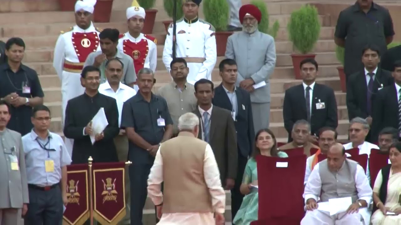 PM Narendra Modi's swearing in ceremony at Rashtrapati Bhavan 2014