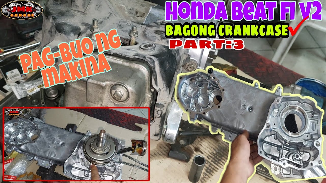 PART:3 sawakas dumating na rin ang bagong crankcase|pag-buo ng makina honda beat fi v2