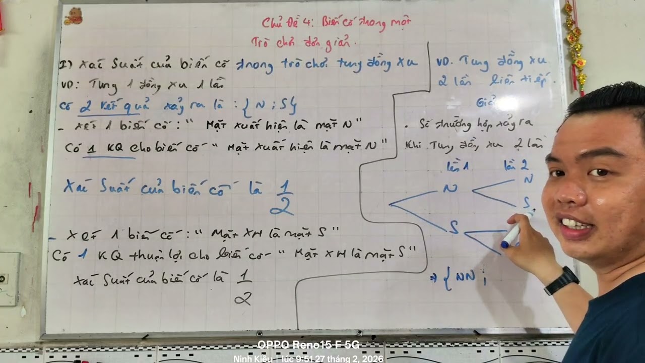 Xác suất của biến cố trong trò chơi đơn giản (Bài 4) - Toán 8 