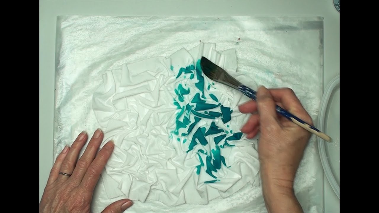 How to Hand Paint Mottled Fabric