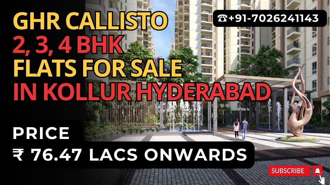 GHR Каллисто Коллур |☎+91-7026241143 | 2, 3, 4-комнатные квартиры на продажу в Коллуре # Хайдараб...