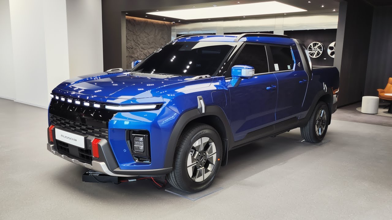 2026 KGM Musso EV Обзор экстерьера и интерьера