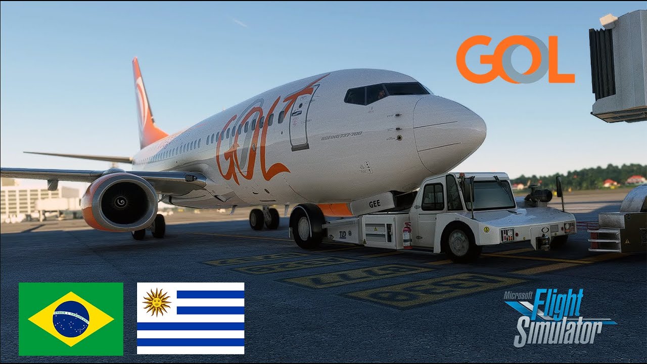 GOL Airlines - Boeing 737 | São Paulo (GRU) ✈ Montevideo(MVD) |ULTRA 4K|  Flight Simulator Gameplay