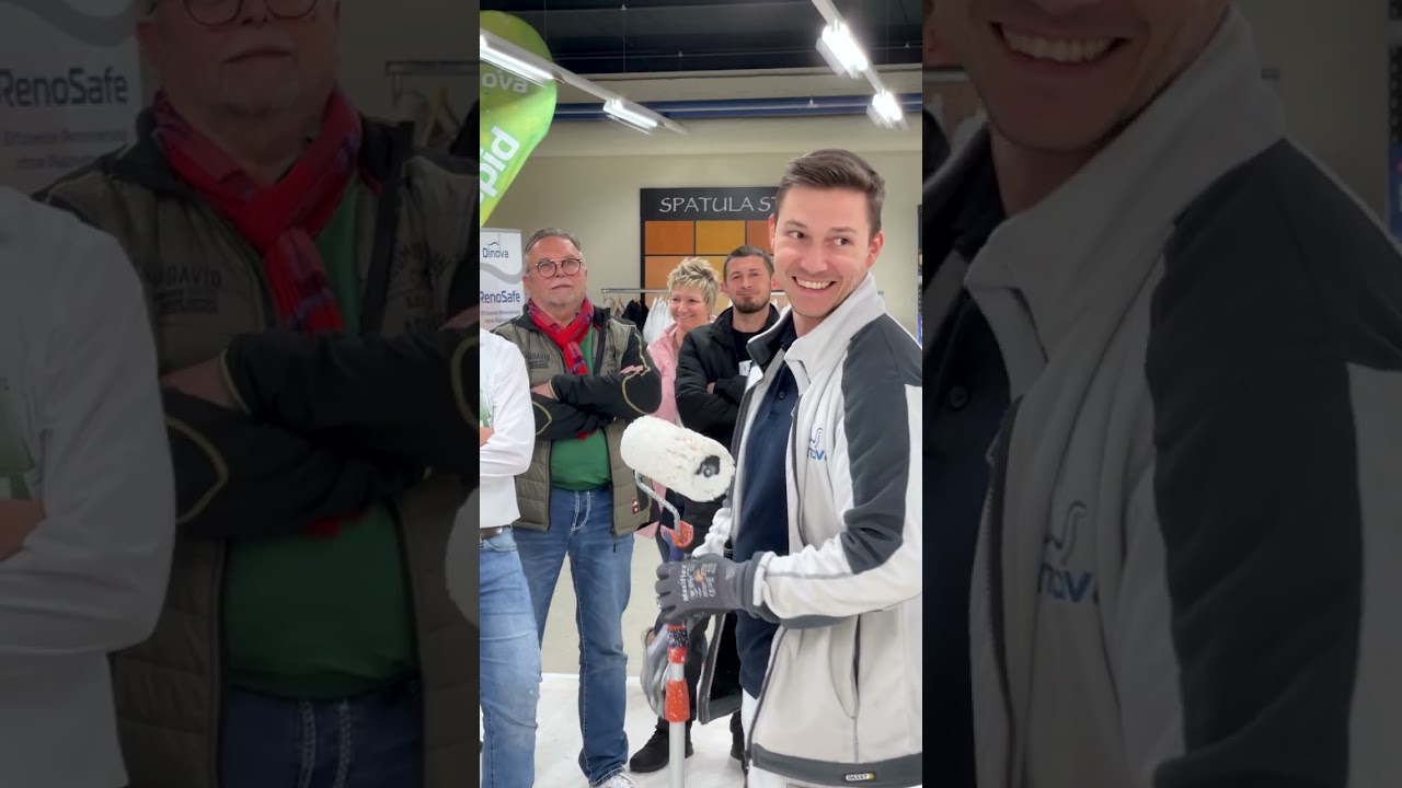 Dinova Produktschulung mit dem Team von Sachs Baudekoration 💪 #dinova #schulung #maler #shorts
