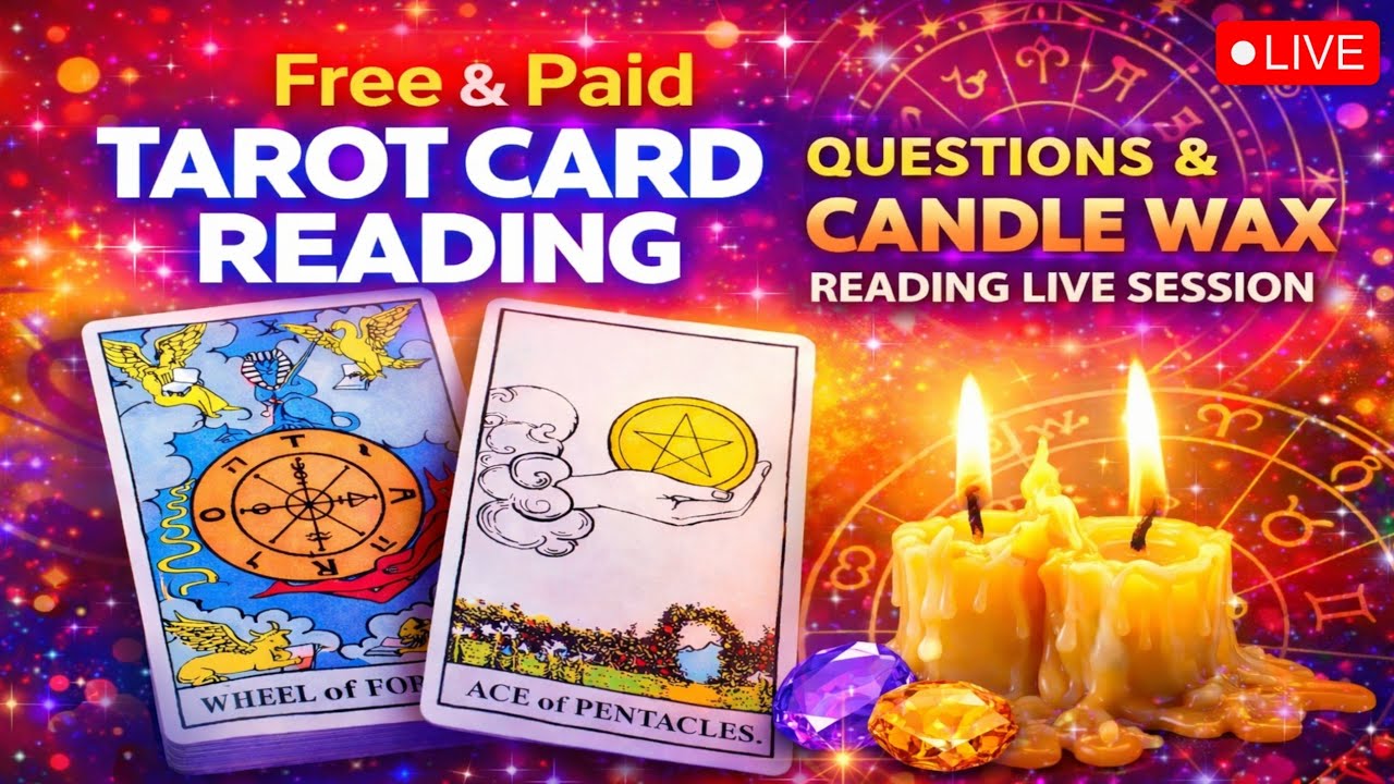 Live Tarot Reading + Candle Wax 🔥 | Free Q&A + Paid Detailed Reading | Superchat 💲 Available