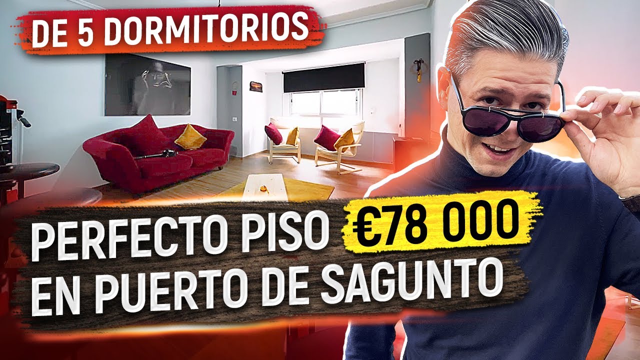 Perfecto piso en Puerto de Sagunto, de 5 dormitorios, a 1 km de la playa - € 78 000