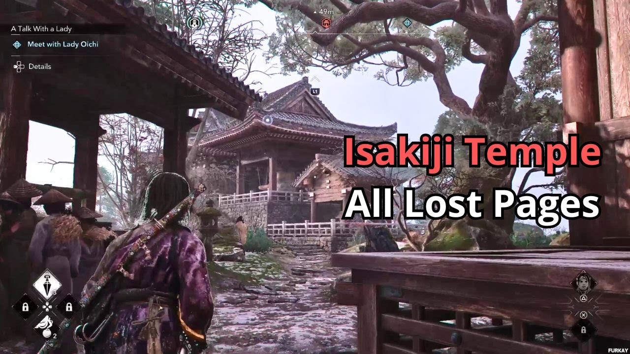 Isakiji Temple All Lost Pages Locations - Assassin's Creed Shadows