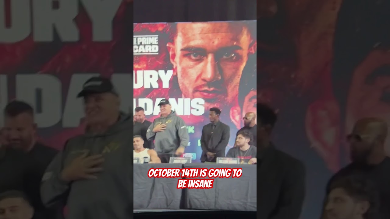 Fury goes Mental at Press Conference #dazn #misfits #ksi #tommyfury #loganpaul #oct14