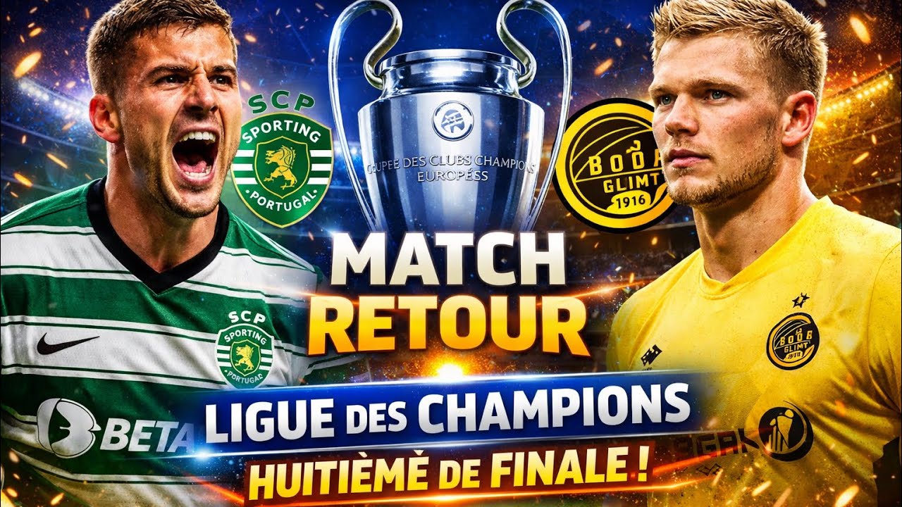 Sporting vs Bodø/Glimt | Huitième de finale retour | Ligue des champions Je commente le match | FC26