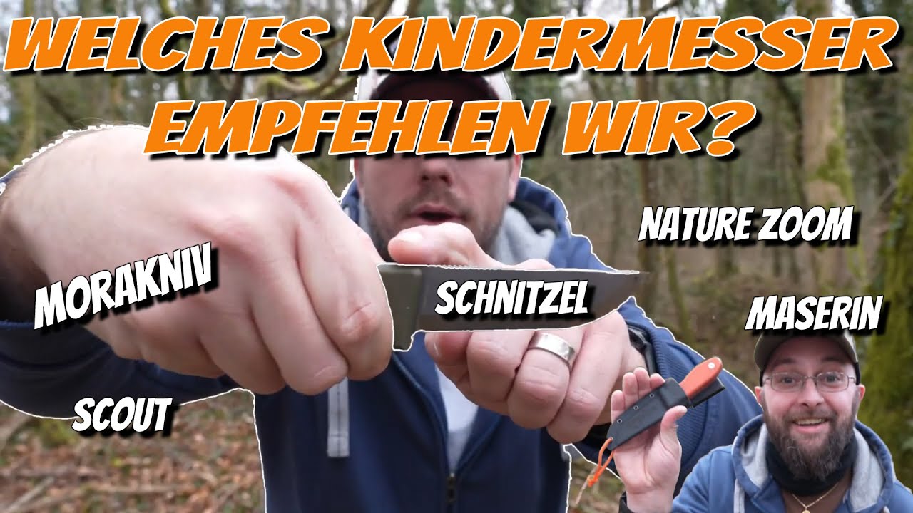 Kinder Messer: SCHNITZEL, MASERIN, MORA oder ... Welche empfehlen wir? Und wieso?