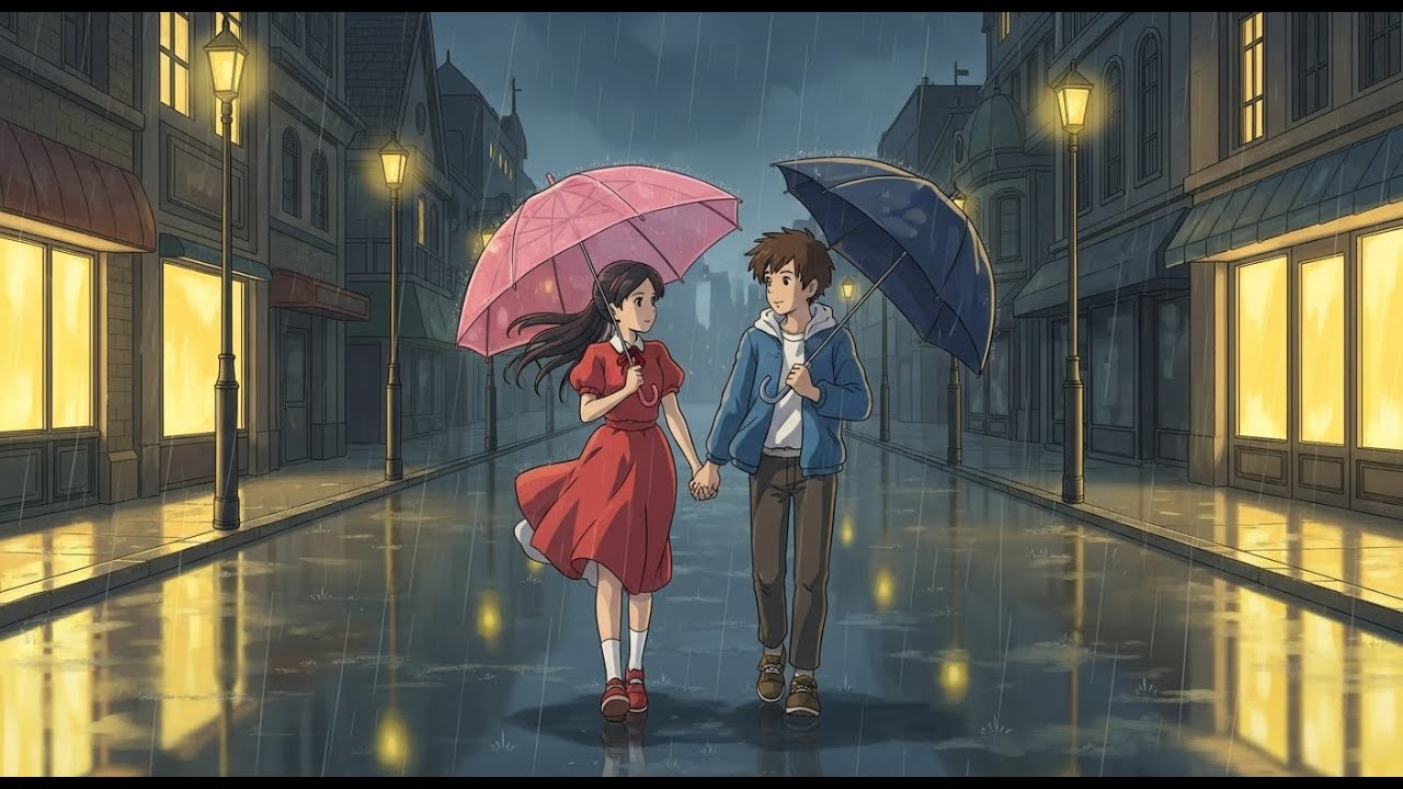 Evening Walk Through the Quiet City | Ghibli-Style Video
