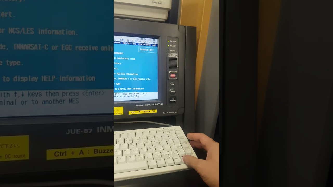 HOW TO SEND EMAIL BY INMARSAT C JUE-87