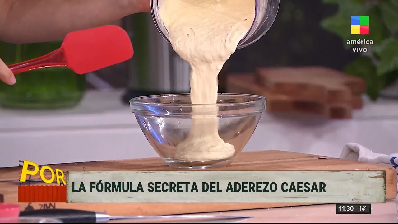 La fórmula secreta del aderezo Caesar 🥗👩‍🍳