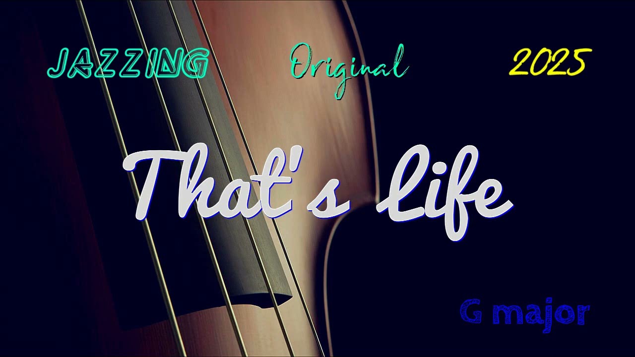 Original Backing Track THAT'S LIFE ( G ) Play Along Singer Guitar - Evergreen Music