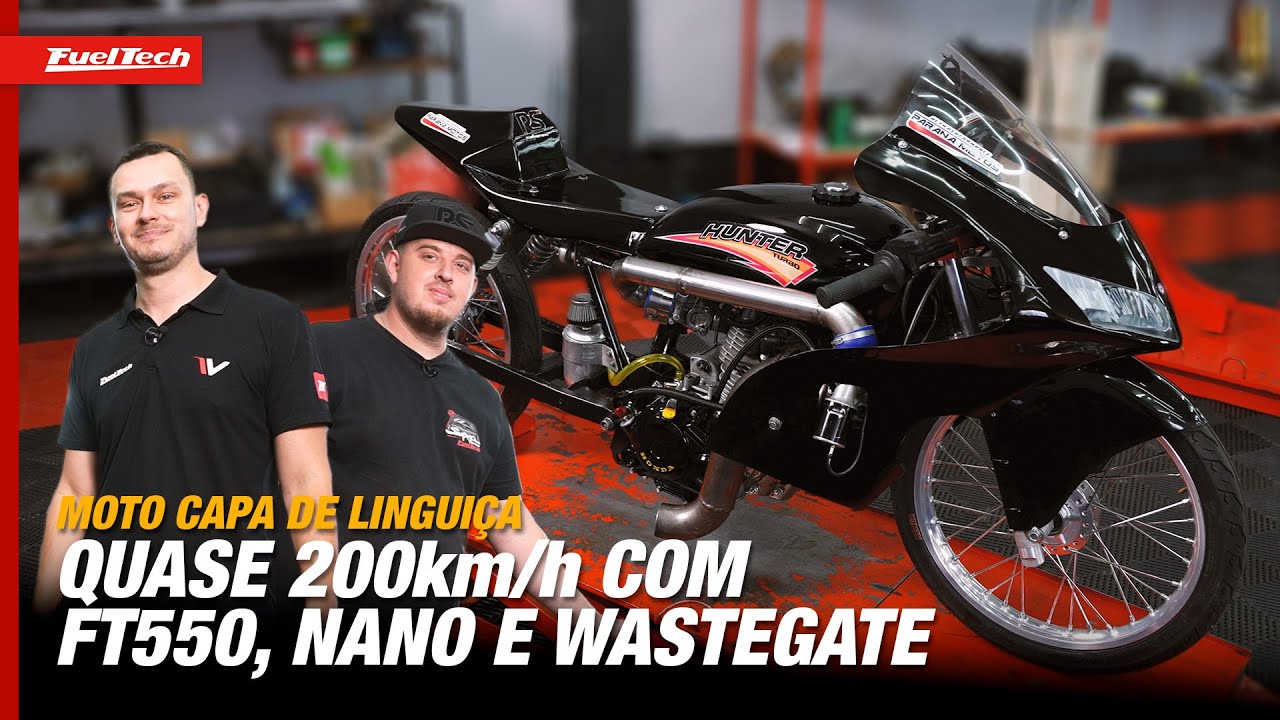 Moto com turbo, FuelTech FT550, FT Nano e wastegate eletrônica. Resultados fantásticos!