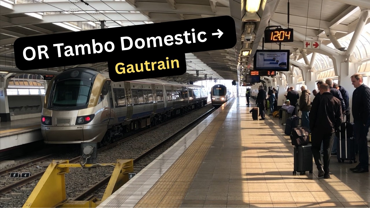 How to Find the Gautrain from OR Tambo Domestic Arrivals ✈️🚆  Step by Step Guide