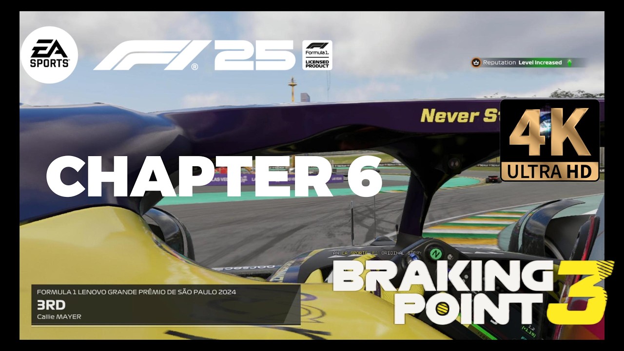 F1 2025 Braking Point 3 Chapter 6 4K |INSANE Realism with Logitech G923 Wheel #F12025 #BrakingPoint3