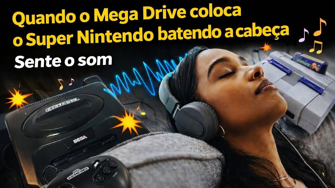 Quando o Mega Drive coloca o Super Nintendo batendo a cabeça 