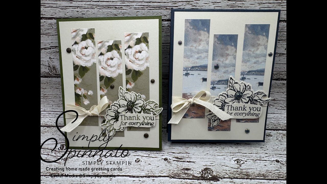 Beautiful Gallery Quick Scrappy Card- New Product Alert Stampin Up