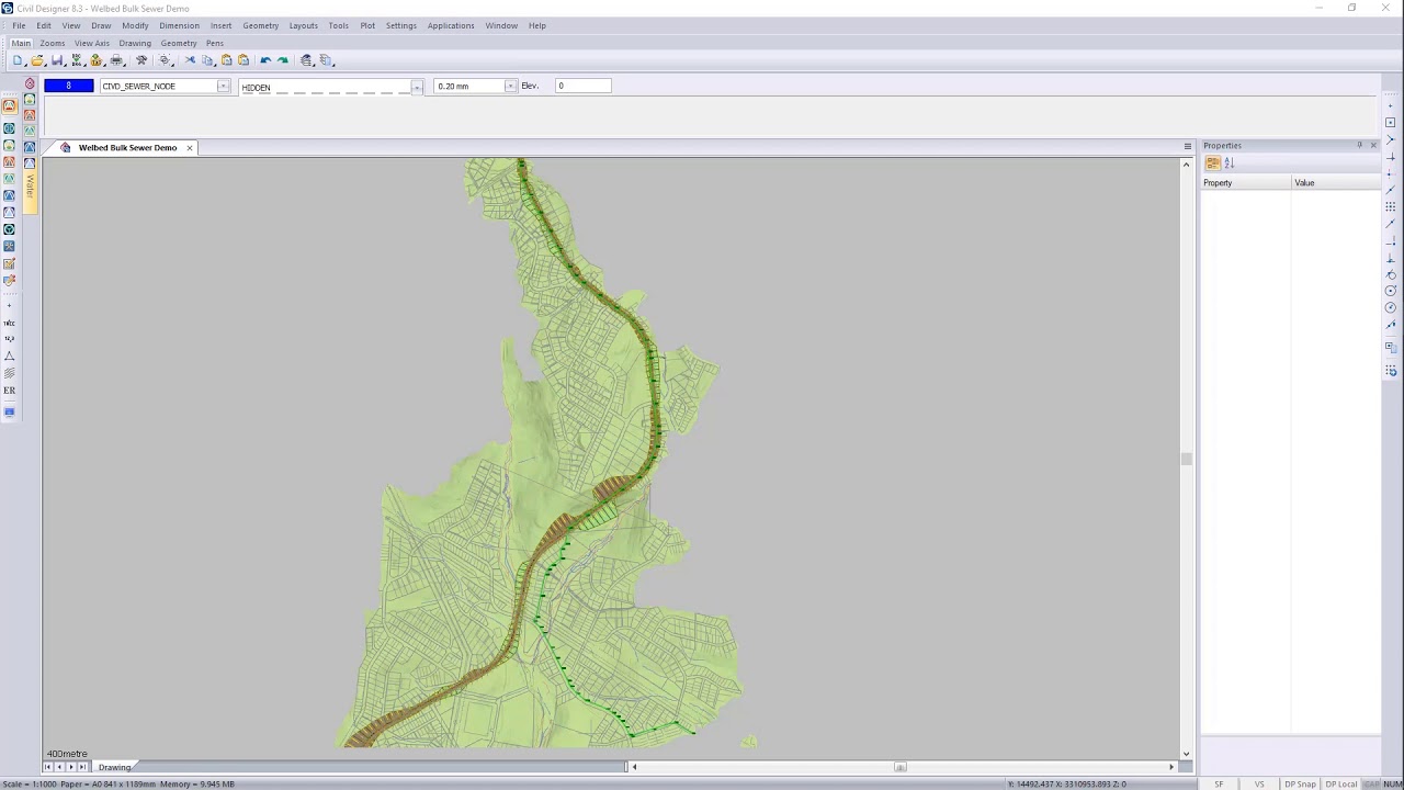 CIVIL DESIGNER FAQ - Creating a sewer plan and long-section plot sheetfile