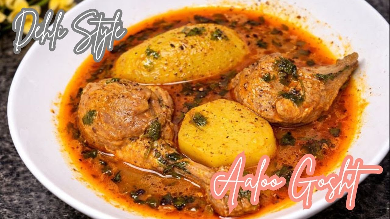 Delhi Style Aloo Gosht Recipe | Home Cooking | Ramadan Special | Easy recipe | Moms kitchen food