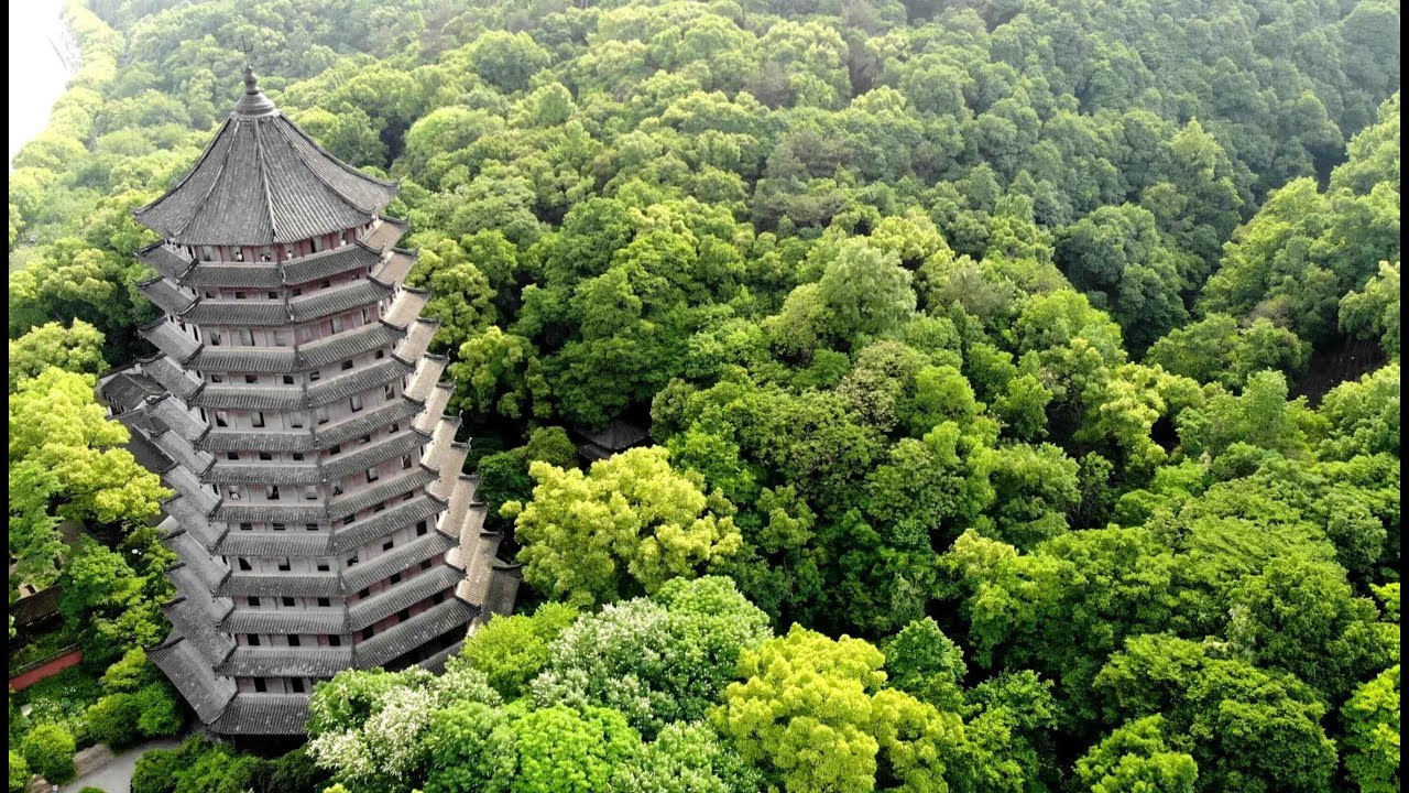 MAVIC AIR 2.5km raw footage - Hangzhou Six-Harmony Pagoda 六和塔