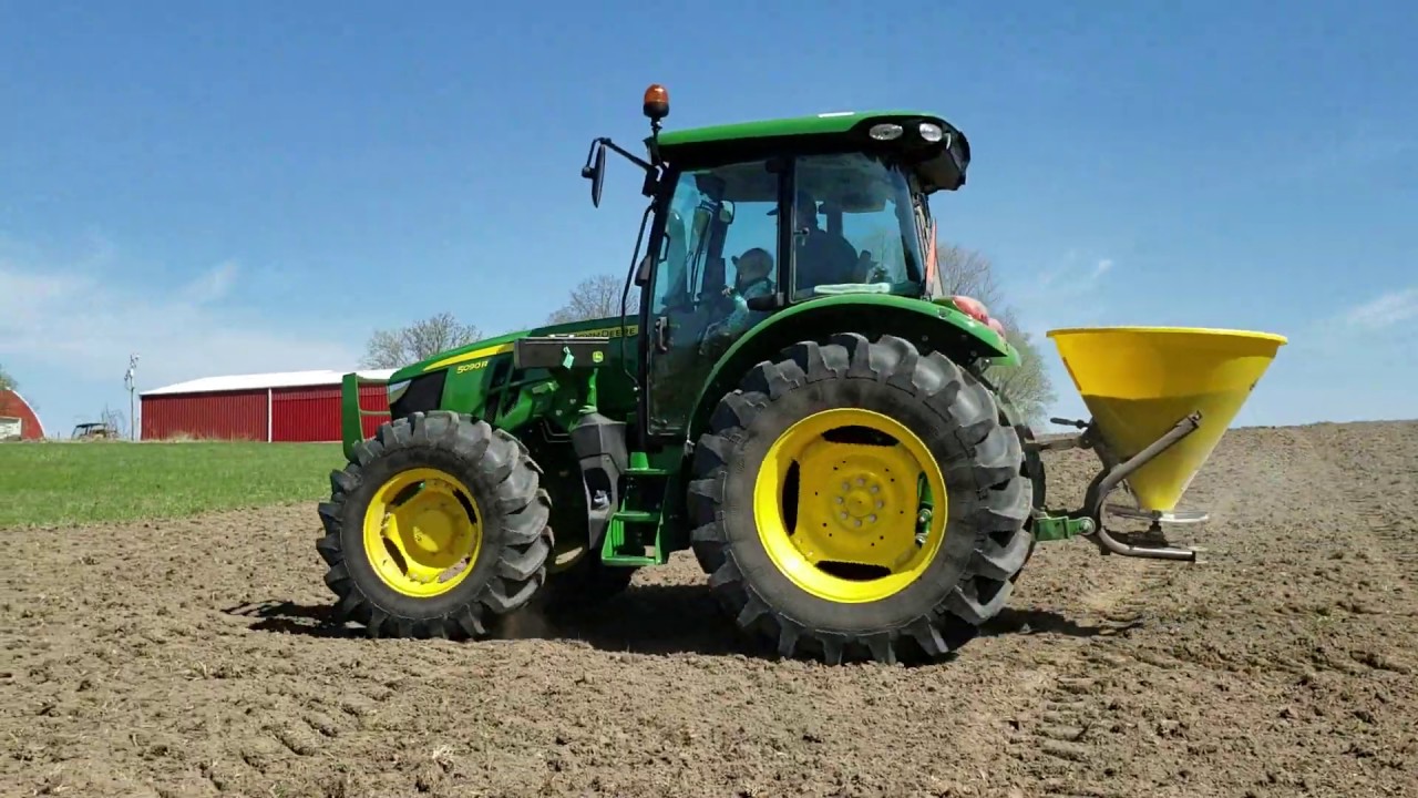 Discing Seeding 2 Acre Food Plot with John Deere 5090R