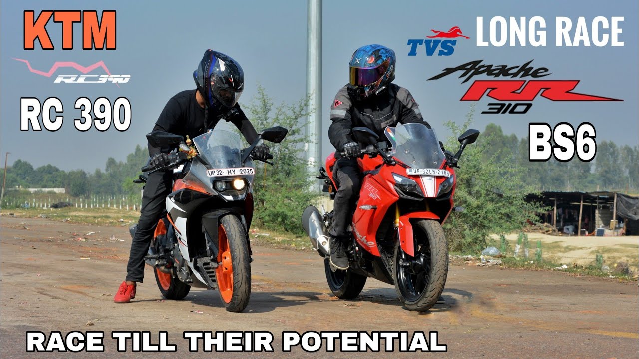 Ktm RC390 Bs4 Vs Tvs Apache RR310 Bs6 || Long Race || Highway Battle || Top End || Amazing Results