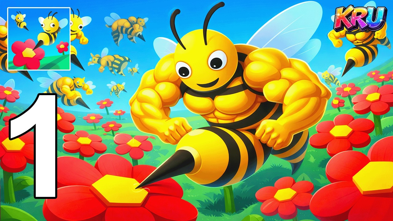 Bee Adventure 3D Walkthrough Part 1 - Collection & Building (Gameplay iOS, Android)