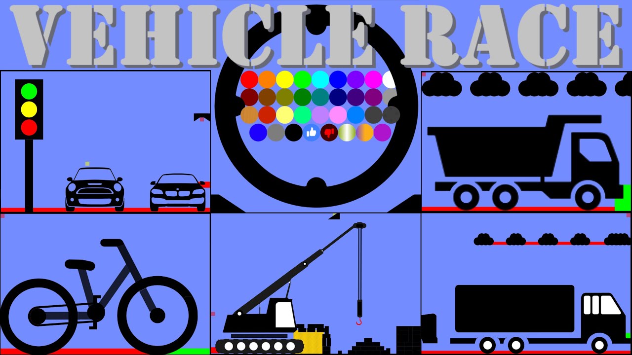 35 Marble Race EP. 09 : Vehicle Race (by RED HUY) | RED HUY