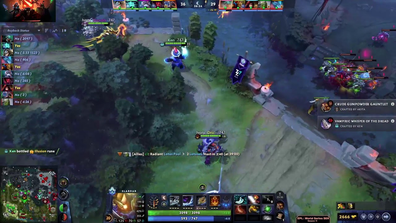 Team Essence VS Ivory l DOTA 2 Dota2: EPL World Series SEAMTeam EssenceIvory Map 2
