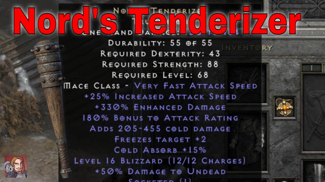 D2R Unique Items - Nord's Tenderizer (Truncheon)